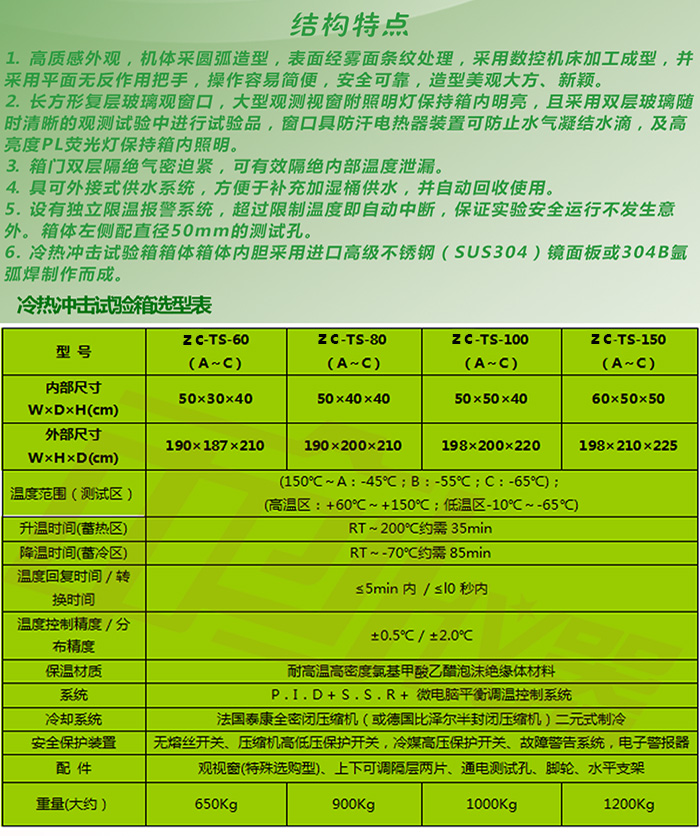 冷熱交變試驗(yàn)箱產(chǎn)品特點(diǎn)介紹